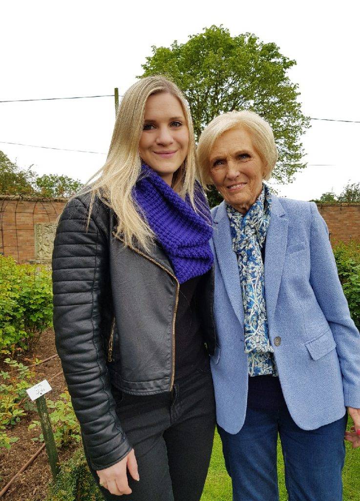 A photograph of Holly Daulby, MD of Honest Communications, with Mary Berry 